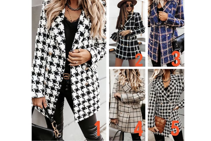 Women-Winter-and-Autumn-Plaid-Casual-Coats-3