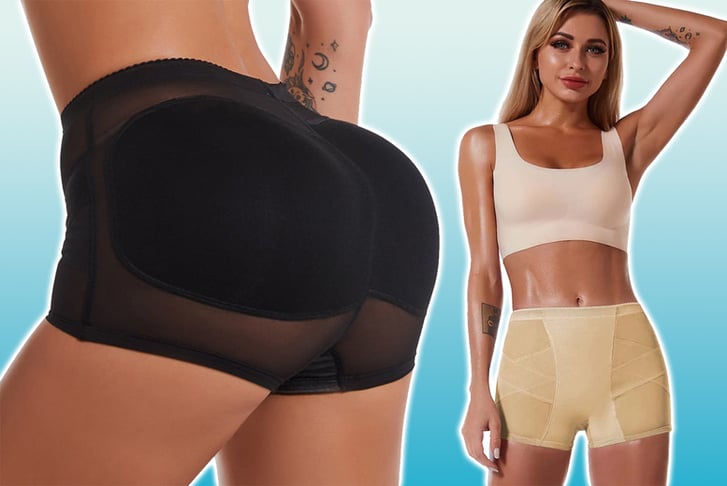 Underwear with Butt Pads, Butt Lifter Panty in Women, 2 pack