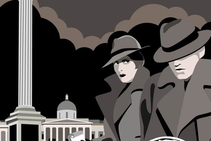 Murder Mystery Hunt by Trafalgar Square for 2 - Solve A Mystery 