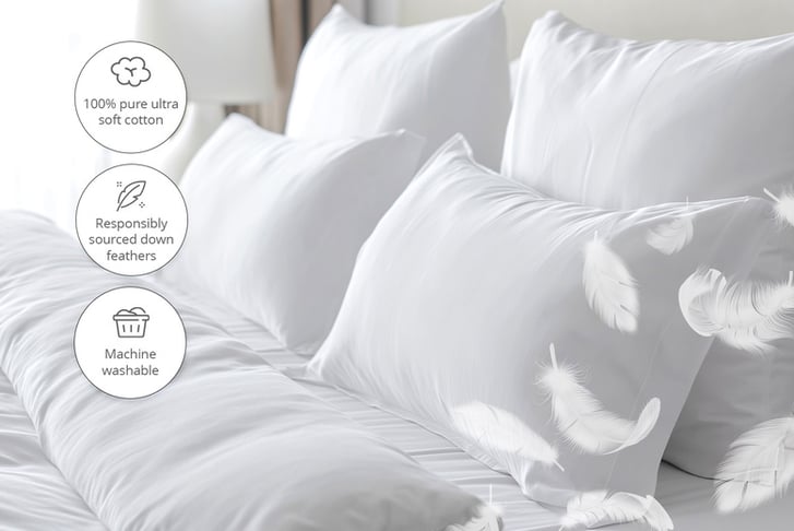 Hotel goose down pillows best sale