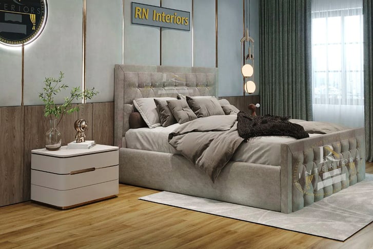 32675559-Chesterfield-Sleigh-Bed-Frame-1