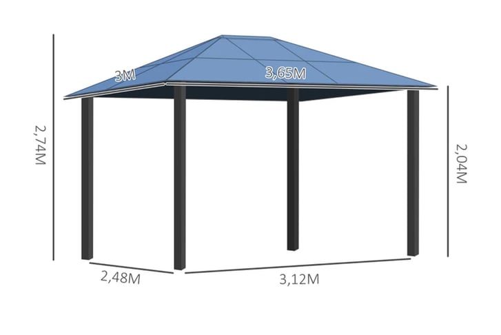 Gazebo-Canopy-Tent-Side-Wall-Curtain-Shelter-6