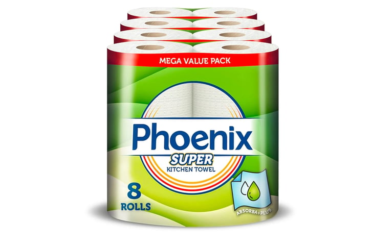 33011897-Phoenix-Super-Multi-Purpose-Kitchen-Paper-Towel-600-Super-Absorbent-Sheets-(8-Count)-2