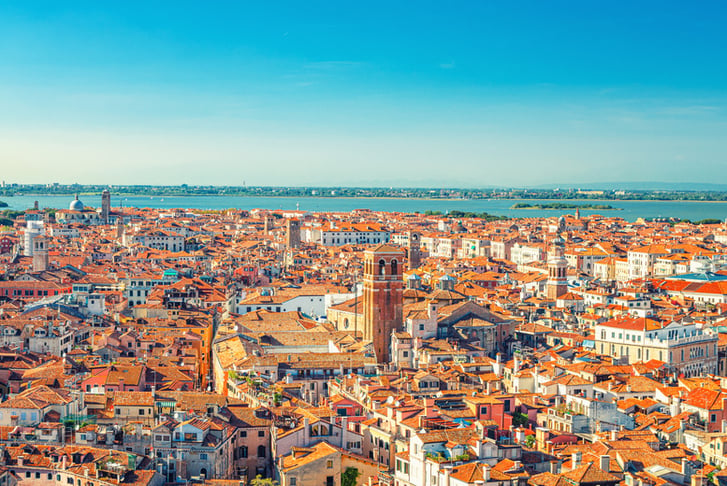 panoramic view of Venice