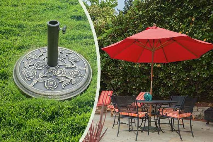 Zoozio---PARKLAND-CAST-IRON-EFFECT-PARASOL-BASE