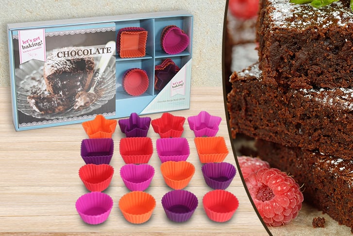Chocolate Recipe Book with Moulds Gift Set