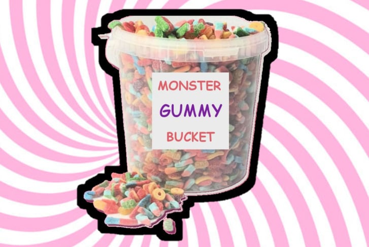 Monster Gummy Sweet Bucket or Pouch