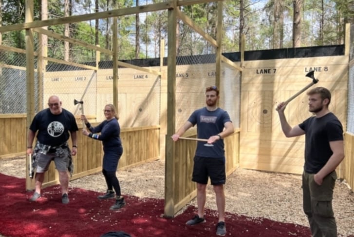 60 Min Axe Throwing Session - 2 Locations - Kent & Sussex