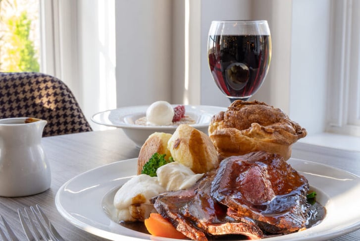 2 Course Sunday Lunch for 2 with a Glass of Wine - Waterton Park Hotel
