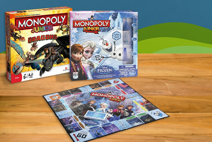 Spectrum World - 'Frozen' or 'Dragons'-Themed Junior Monopoly