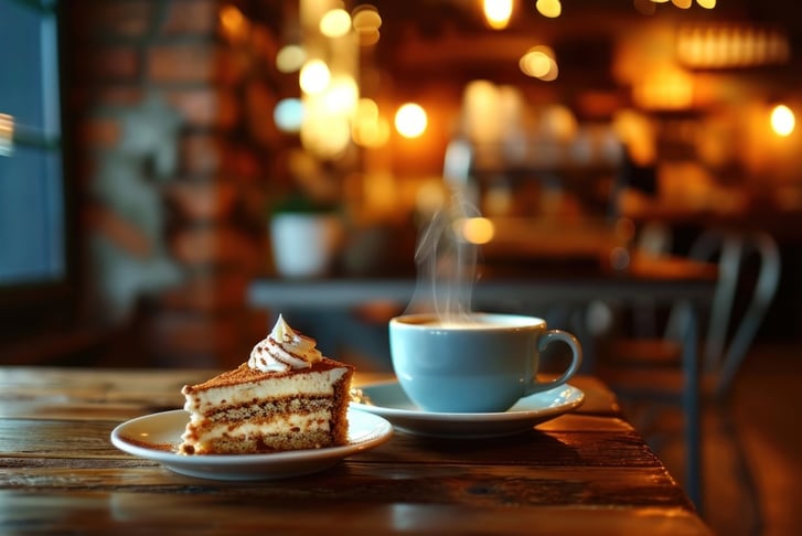 Choice of Hot Drink and a Slice of Cake for 1 or 2 - Limerick