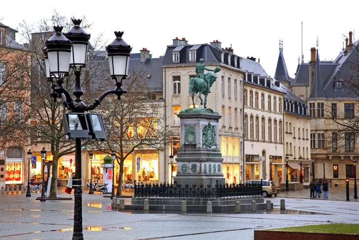 Place Guillaume II in Luxembourg city