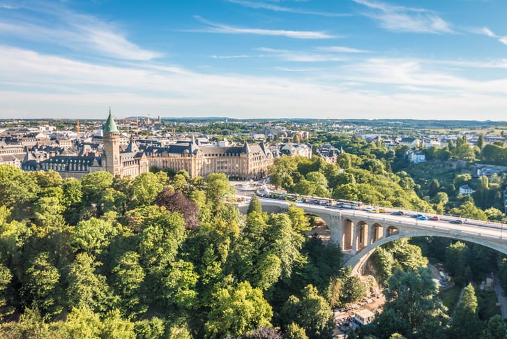 Nice view of Luxembourg City