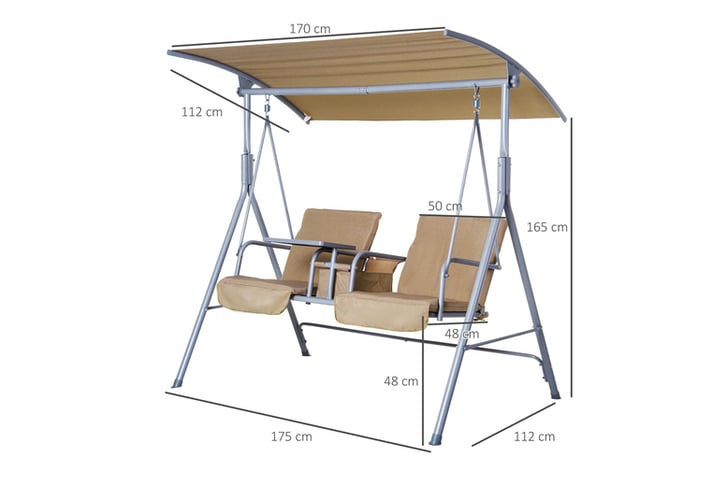 Outsunny-Outdoor-Love-Seat-Swing-Chair-4