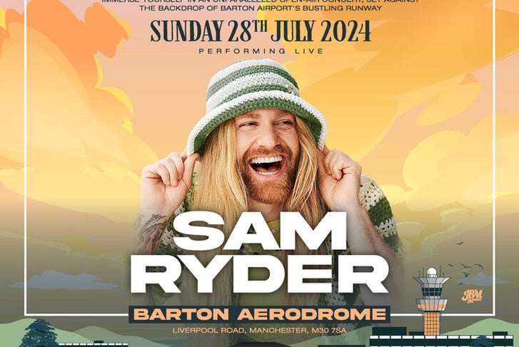 Sam Ryder Live at Barton Aerodrome - Standard Entry Ticket