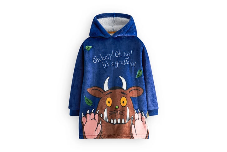 Gruffalo-&-Friends-Kids-Blue-Blanket-Hoodie-2