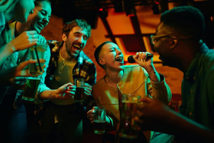 1 Hour Karaoke with Main Meal & Drink - Up to 6 People - Bloomsbury Bowling Lanes, London