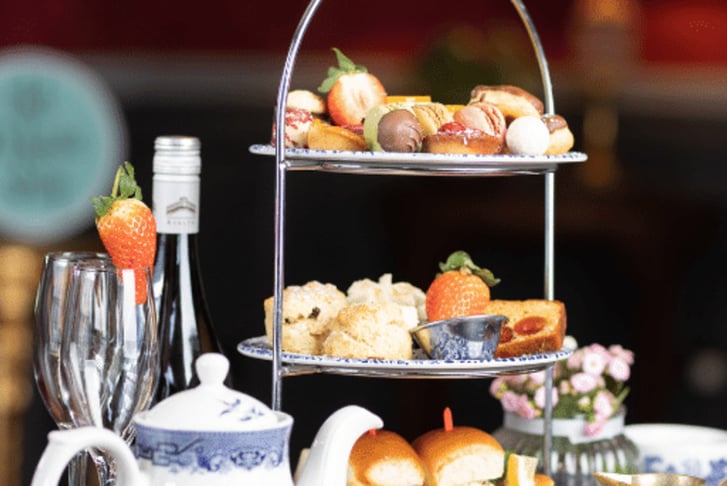 Vegetarian Classic Afternoon Tea for 2 - Bottle of Prosecco Upgrade - Dublin