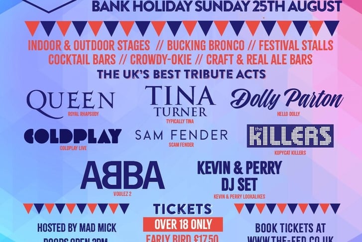 FEDFEST Bank Holiday Sunday 25th August