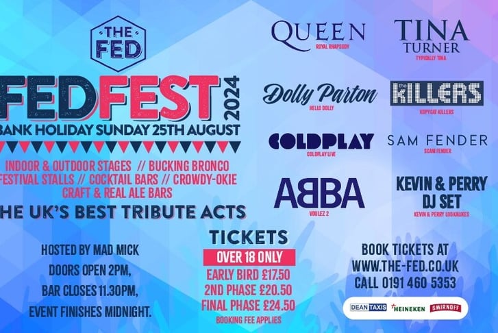 FEDFEST Bank Holiday Sunday 25th August