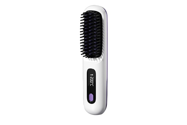 Electric hair straightening brush best sale