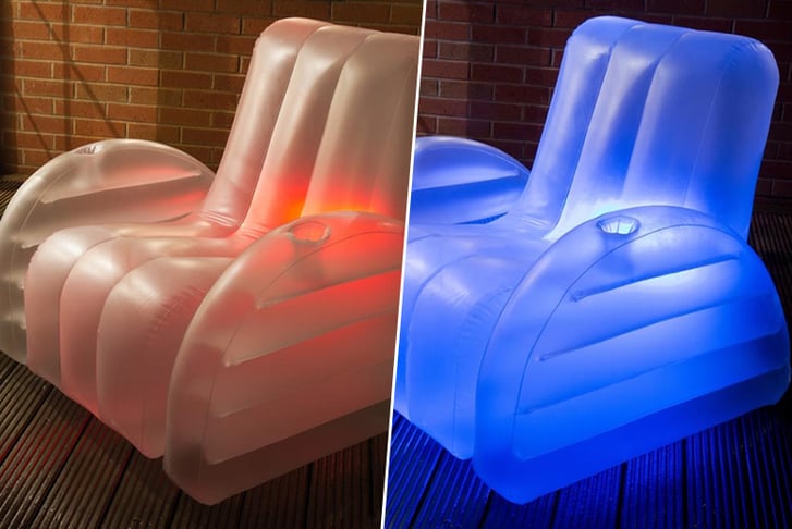 Mattress Shed - Starlite Luna Inflatable LED Chair2
