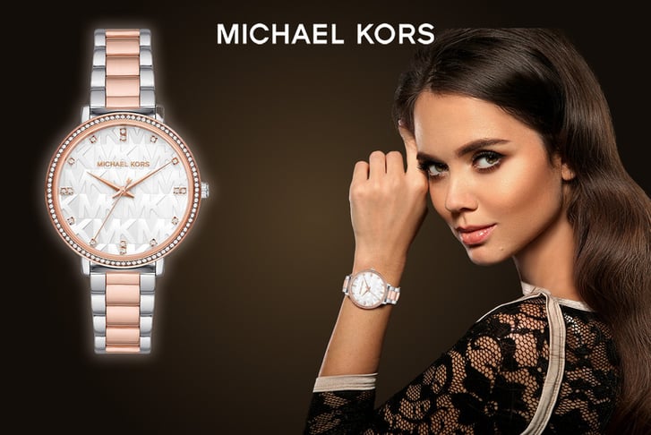 Michael kors watch women white best sale