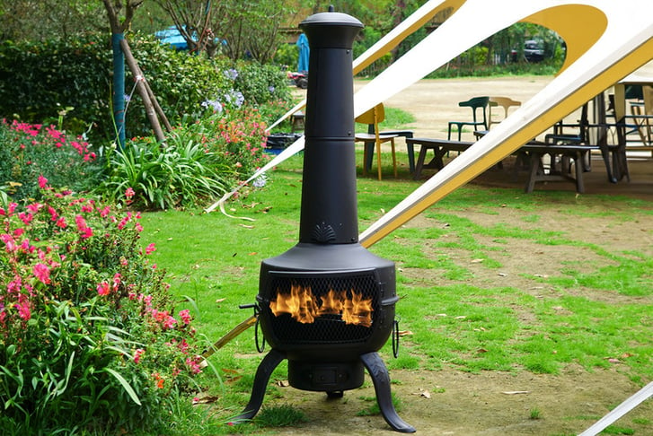 Log burner bbq hotsell