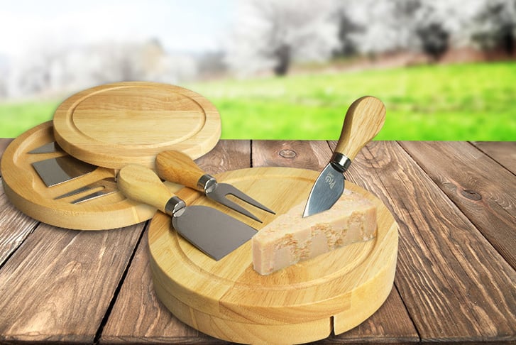 Treasure-Chest---4-Piece-Cheese-Knife-+-Board-Set-