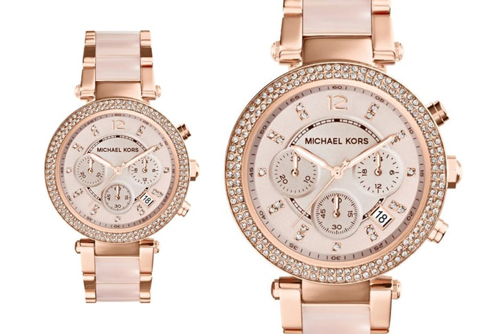 Kors rose gold watch hotsell