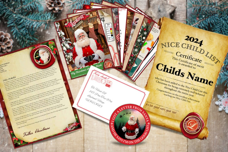 Premium Personalised Santa, Nice List Letter, and Activity Pack-1