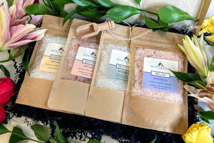 Ultimate Bath Salts Letterbox Gift -  4 x Large - 2