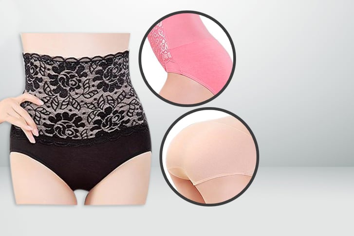 Fizzy Peach - 3pk lace tummy control pant copy