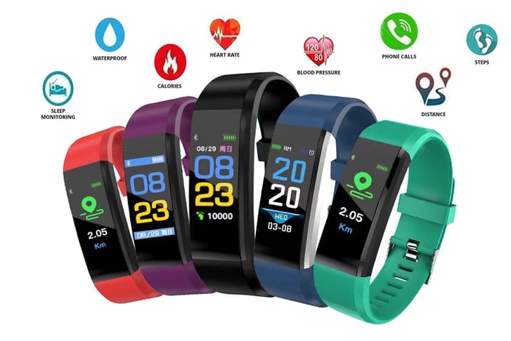 New color screen smart bracelet watch 115 plus on sale