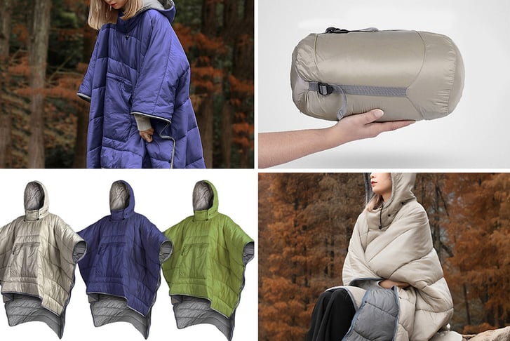 Outdoor-Wearable-Hoodie-Cloak-Sleeping-Bag-1