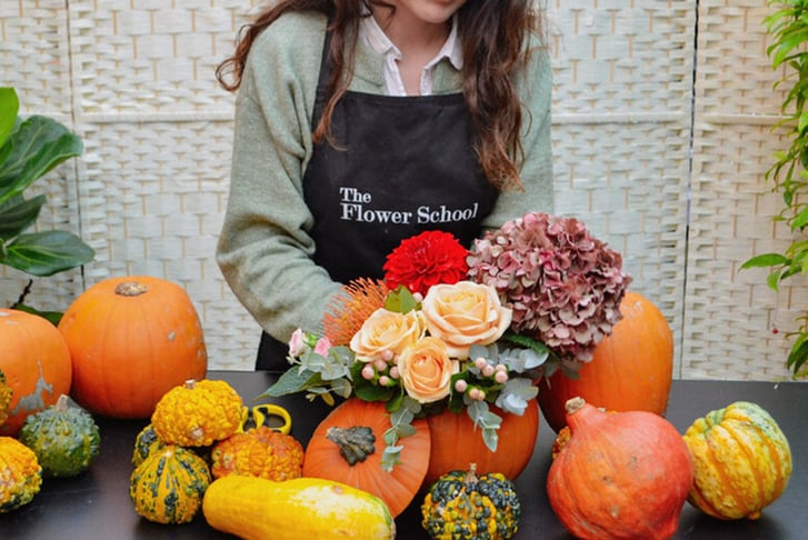 BYOB Pumpkin Flower Workshop for 1-8 People  w/£10 Voucher - Finchley, London