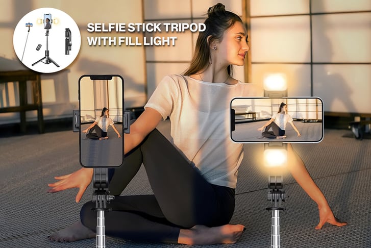 Selfie-Stick-Tripod-With-Fill-Light-1