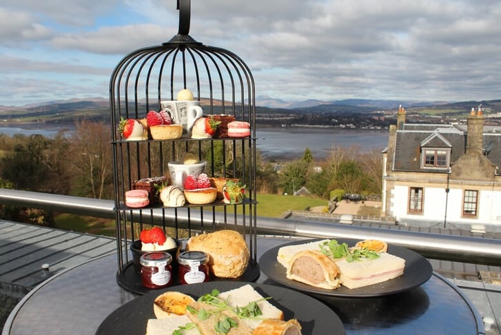 Afternoon tea landscape gleddoch