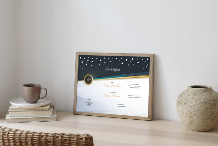 Name a Star - With Personalised Star Certificate, Star Registration Pack & More!