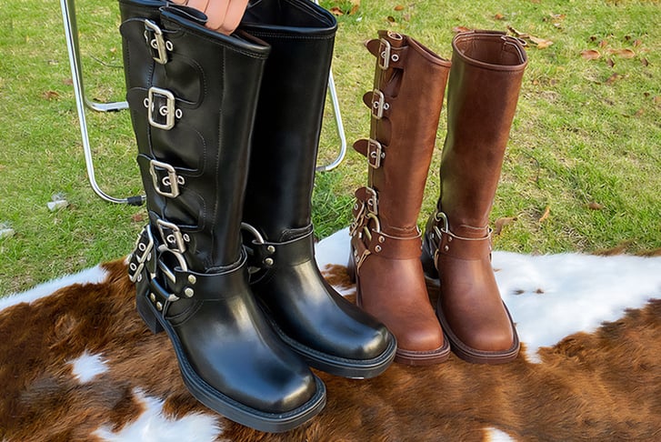 Women’s-Chunky-Knee-High-Boots-with-Buckle-2