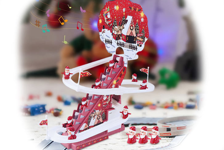 Musical-Santas-Glitter-Shinning-Slide-Toy-4