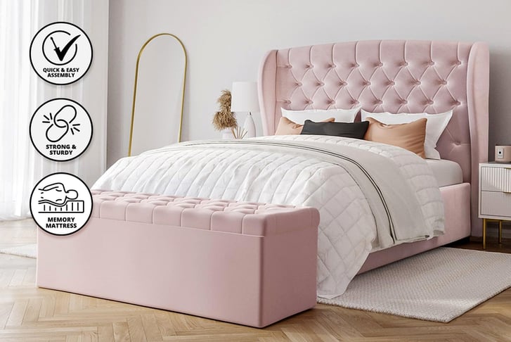 Light-Pink-Eva-Plush-Winged-Bed-Set-1