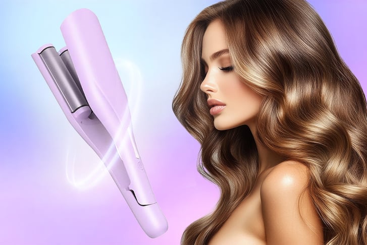 36mm M-Shaped French Wave Curling Iron- 2 Colours