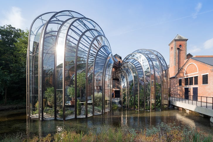 Key image of the Glasshouses designed by Thomas Heatherwick