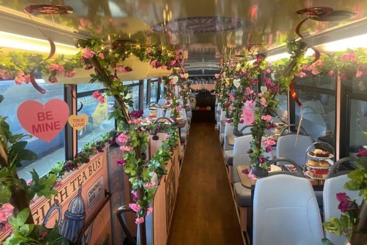 Valentine's Afternoon Tea Bus - Lower or Upper Deck  - For 1/2- London