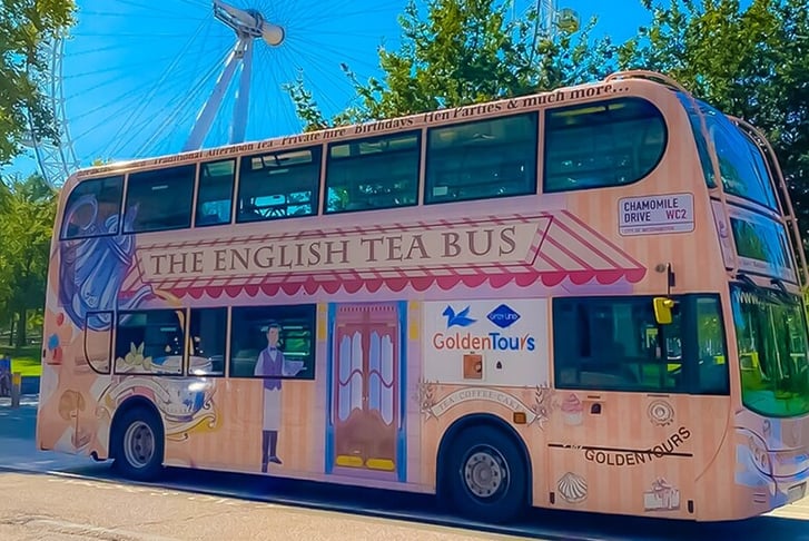 Valentine's London Afternoon Tea Bus Tour With Prosecco For 2 People - Golden Tours!