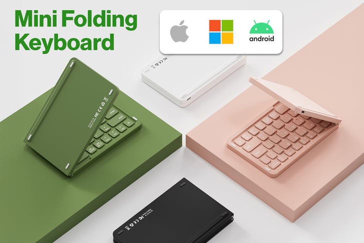 Wireless Foldable Bluetooth Keyboard - 5 Colours