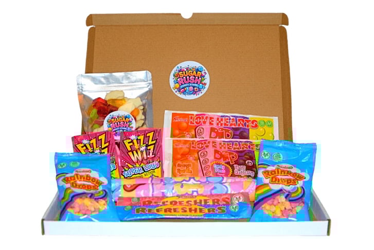 Sugar Rush Candy Store - Retro Sweets Hamper - 3 Sizes