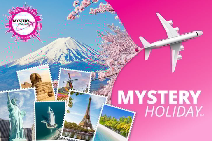 Mystery Holiday™: Maldives, New York, Mexico, Dubai, Bali, Disneyland Paris & More! 