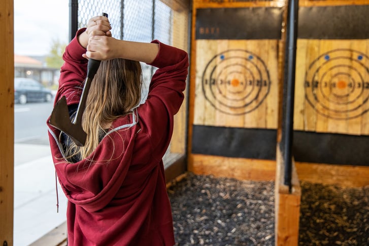 Axe Throwing Experience with 1 Extra Utility For 2 or 4
